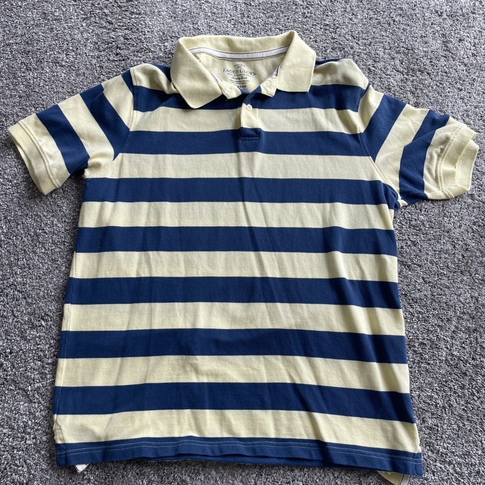 men's faded glory polo shirt large